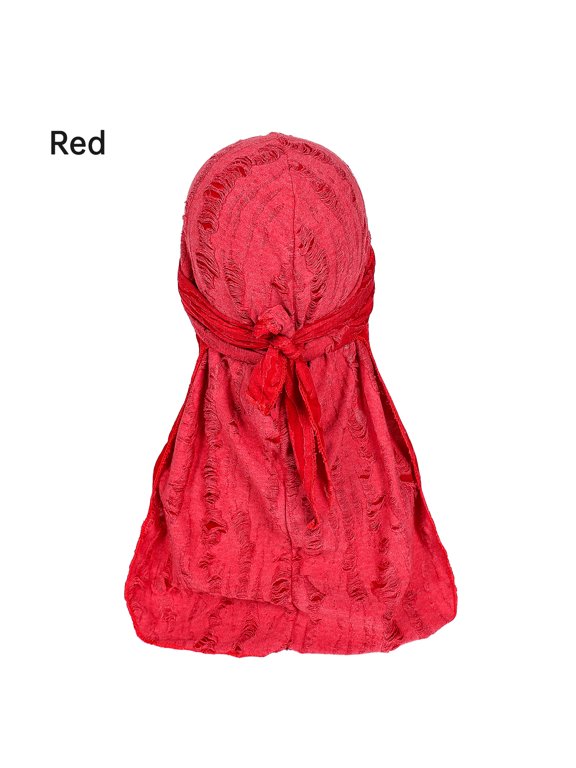 Men's Wave Durag Hat - Hip Hop Headwrap for Hair Waves, Sleeping, Sports & Daily Wear