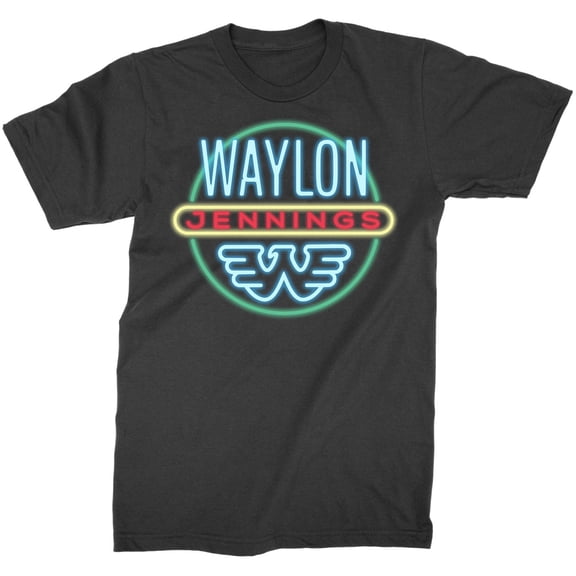 Waylon Jennings Men's Neon T-Shirt S