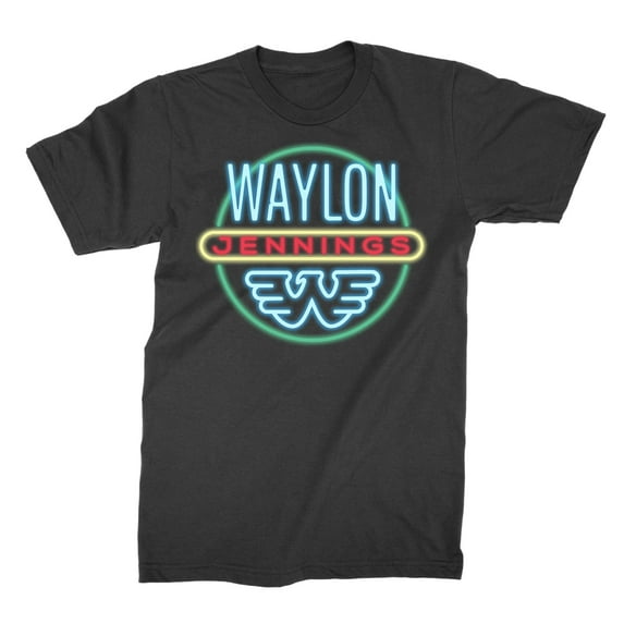 Waylon Jennings Men's Neon T-Shirt 4XL