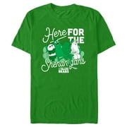 Mens We Bare Bears Here for Shenanigans Graphic Tee Kelly Green Small