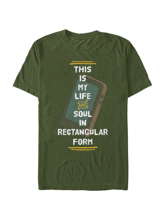 Men's We Bare Bears Panda Soul in Rectangular Form Graphic Tee Military Green Medium
