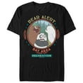 thumbnail image 1 of Men's We Bare Bears Parks and Rec Bear Alert Graphic Tee Black 3X Large, 1 of 4