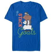 Mens We Bare Bears Stack Goals Graphic Tee Royal Blue Medium
