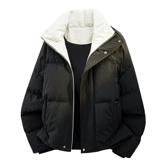 Men's Wear Resistant Quilted Jacket Winter Coat Ripstop Fabric ...
