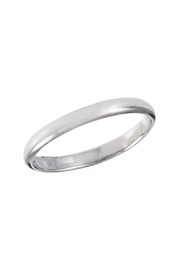 Men's Wedding Band 2mm Ring .925 Sterling Silver Jewelry Female Male Unisex Size 5