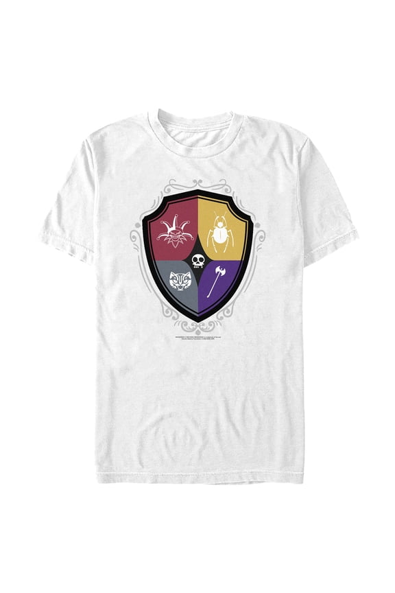 Men's Wednesday Icons Crest Graphic Tee White Large