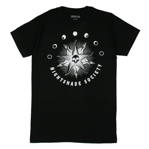 Men's Wednesday Nightshade Society  Graphic Tee Black Small