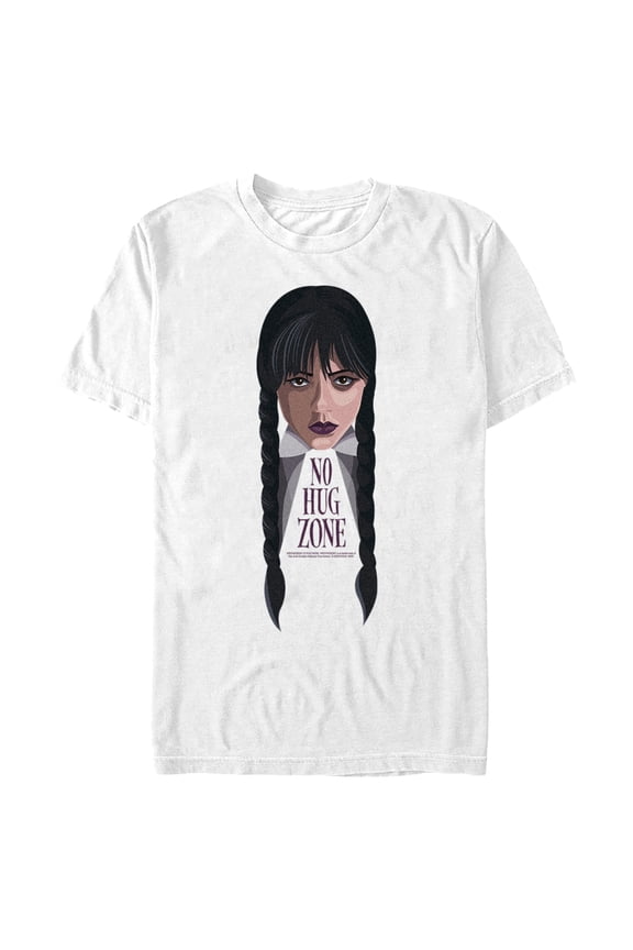 Men's Wednesday No Hug Zone Graphic Tee White X Large