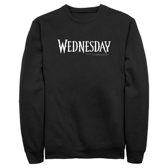 Men's Wednesday Simple Logo Sweatshirt Black 3X Large