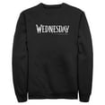 thumbnail image 1 of Men's Wednesday Simple Logo  Sweatshirt Black Small, 1 of 4