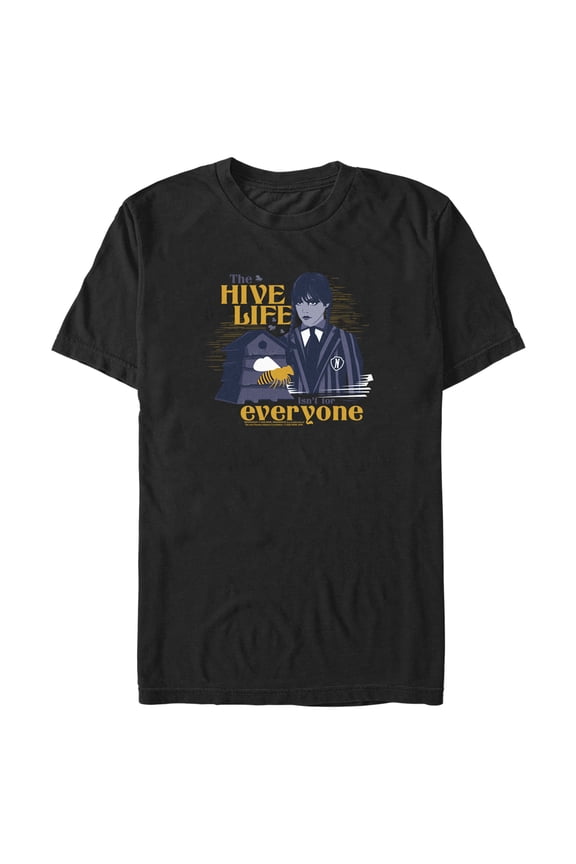 Men's Wednesday The Hive Life Everyone Graphic Tee Black 2X Large