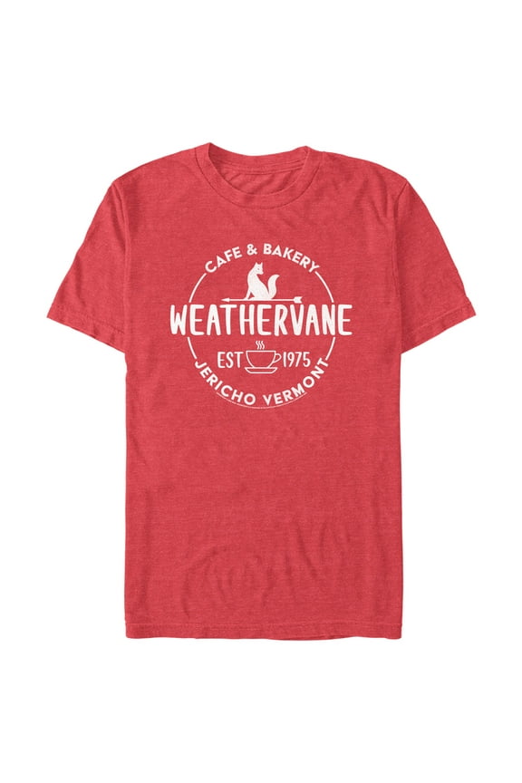 Men's Wednesday Weathervane Cafe Logo Graphic Tee Red Heather 2X Large