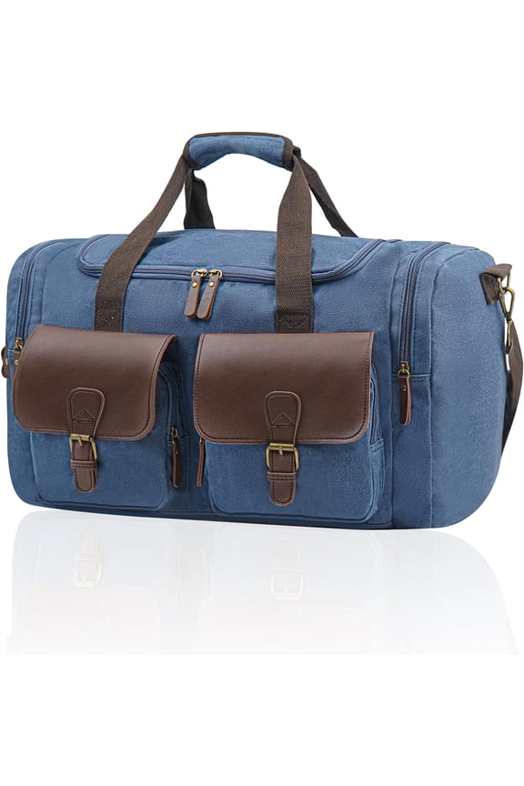 Men's Weekender Duffle Bag -  Overnight & Gym Bag with Multi-Compartments, Carry- Approved for Travel