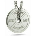 thumbnail image 1 of Men's Weight Plate Necklace-Romans 8:37 by Shields of Strength, 1 of 4