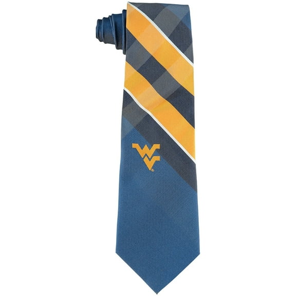 Men's West Virginia Mountaineers Woven Poly Grid Tie