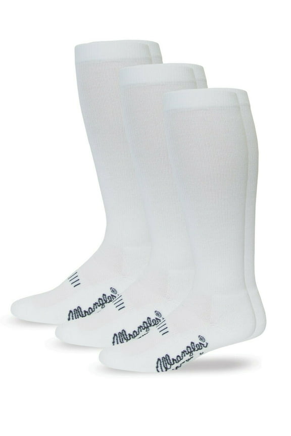Men's Western Boot Cushion Over the Calf Socks 3 Pack Socks