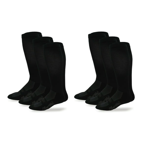 Men's Western Boot Cushion Over the Calf Socks 6 Pack Socks