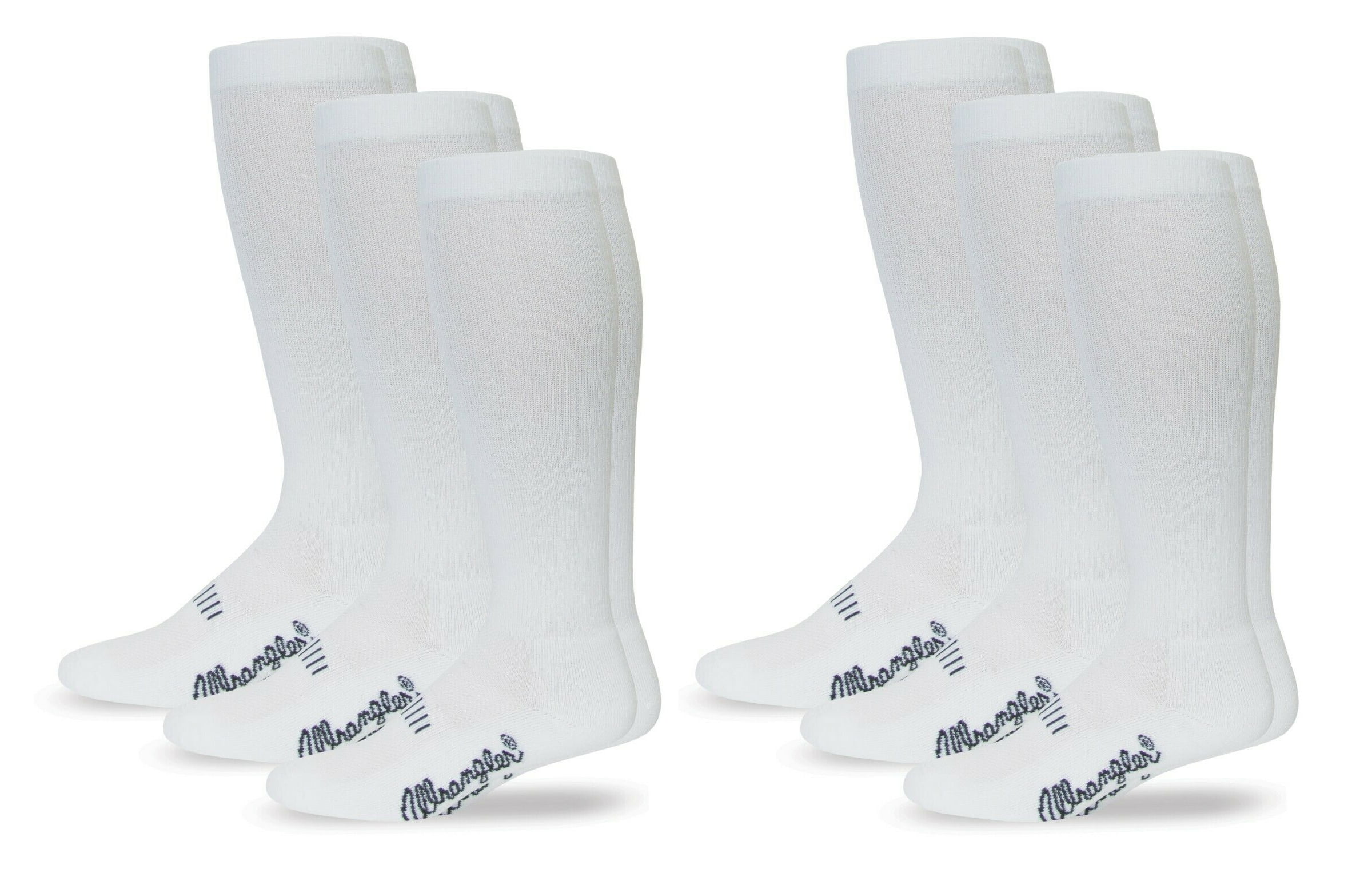 Men's Western Boot Cushion Over the Calf Socks 6 Pack Socks