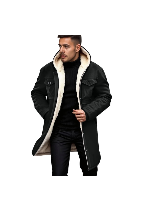 Men's Western Cowboy Vintage Suede Jacket Zip Up Coats Faux Leather Jackets Color: Black Size: XXL