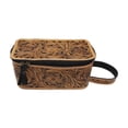 thumbnail image 1 of Men's Western Rodeo Fashion Hand-Tooled Genuine Leather Travel Toiletry Dopp Kit Bag 18FKT17, 1 of 1
