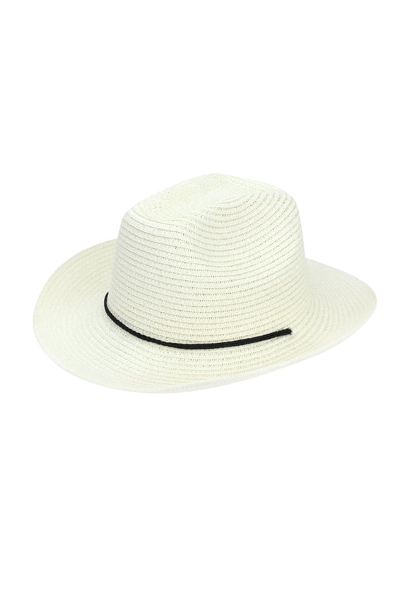 Men's Western Straw Cowboy Hat Adjtable Drawstring Summer Sun Hat