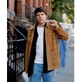 thumbnail image 1 of Men's Western Suede Leather Trucker Jacket Cowboy Style Button Down Relaxed Fit Coat, 1 of 1