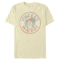 thumbnail image 1 of Men's Where's Waldo Retro Character Circle  Graphic Tee Cream Medium, 1 of 3