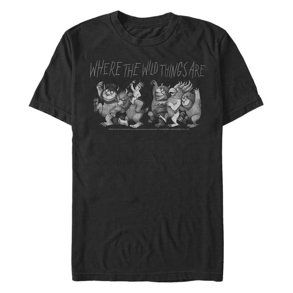 Men's Where the Wild Things Are Monsters Parade  Graphic T-Shirt