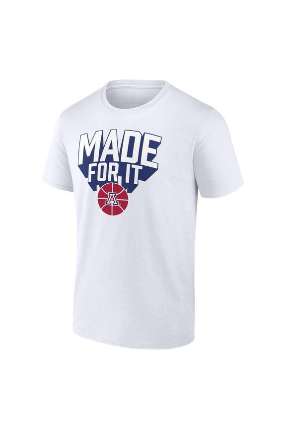 Men's White Arizona Wildcats Made For It T-Shirt