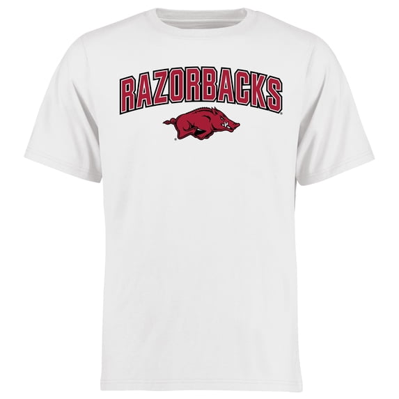 Men's White Arkansas Razorbacks Proud Mascot T-Shirt