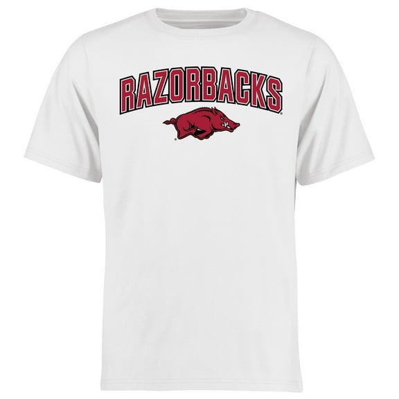 Men's White Arkansas Razorbacks Proud Mascot T-Shirt