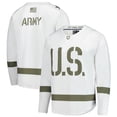 thumbnail image 1 of Men's White/Olive Army Black Knights Replica Hockey Jersey, 1 of 3