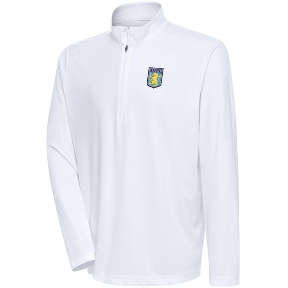 Men's White Aston Villa Statement Quarter-Zip Pullover