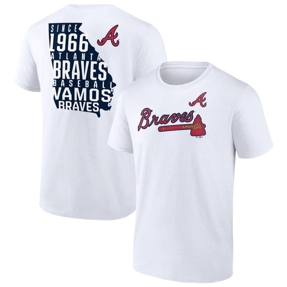 Men's White Atlanta Braves Team Hot Shot T-Shirt