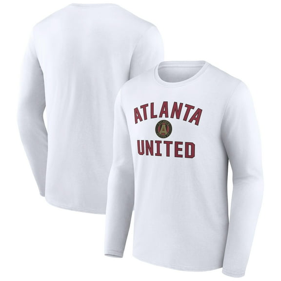 Men's White Atlanta United FC Victory Arch Long Sleeve T-Shirt