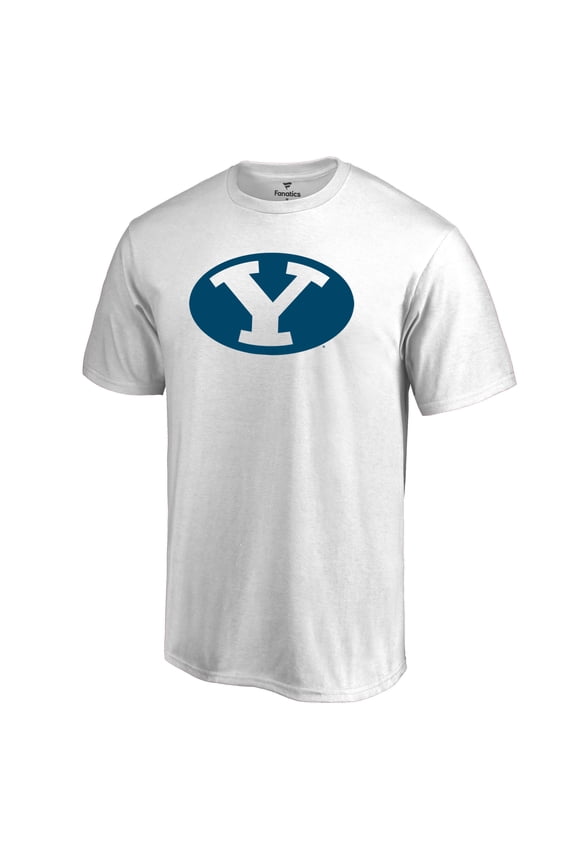 Men's White BYU Cougars Primary Logo T-Shirt