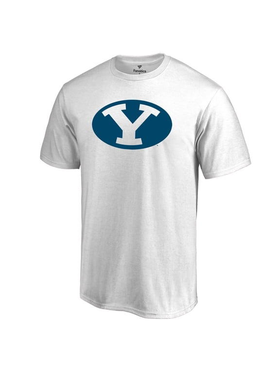Men's White BYU Cougars Primary Logo T-Shirt
