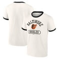 thumbnail image 1 of Baltimore Orioles Men's White Reach High Bi-Blend Ringer T-Shirt, Up to Size 3XL, 1 of 1