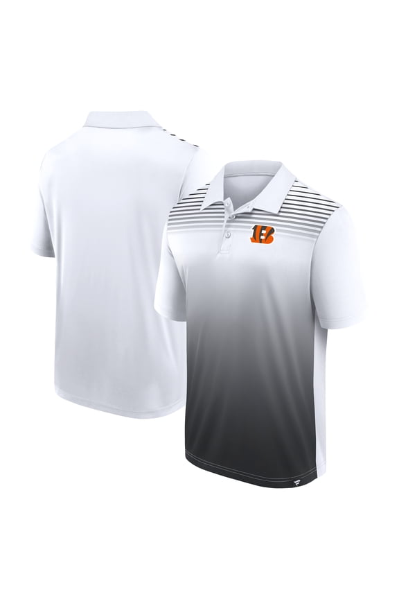 Men's Logo Athletic White Cincinnati Bengals Sandlot Game Polo