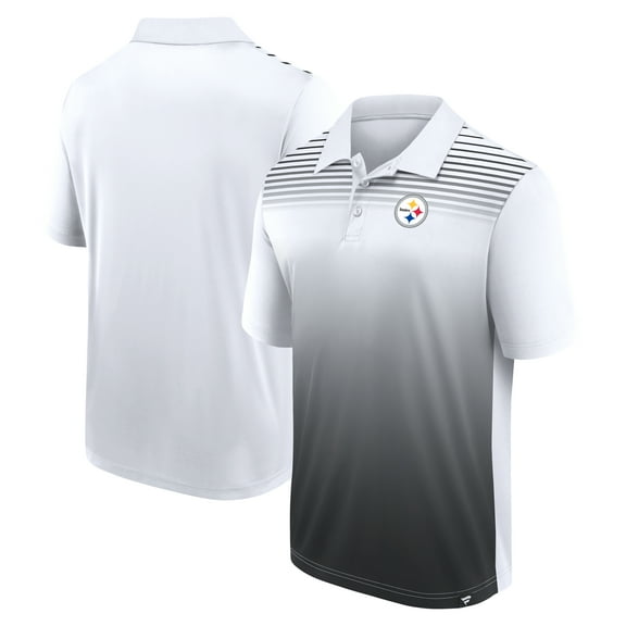 Men's Logo Athletic White Pittsburgh Steelers Sandlot Game Polo