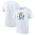 thumbnail image 1 of Men's White Brooklyn Nets Team Logo Pride T-Shirt, 1 of 3