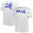 thumbnail image 1 of Men's White Buffalo Bills Big & Tall Hometown Collection Hot Shot T-Shirt, 1 of 3