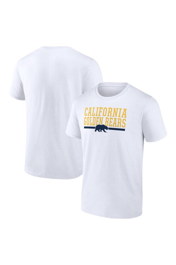 Men's White Cal Bears Collegiate Stack T-Shirt