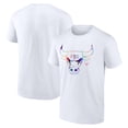 thumbnail image 1 of Men's White Chicago Bulls Team Logo Pride T-Shirt, 1 of 3