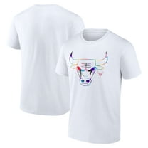 Men's White Chicago Bulls Team Logo Pride T-Shirt