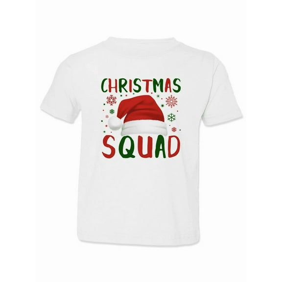Men’s White Christmas Squad Santa Hat Holiday T-Shirt