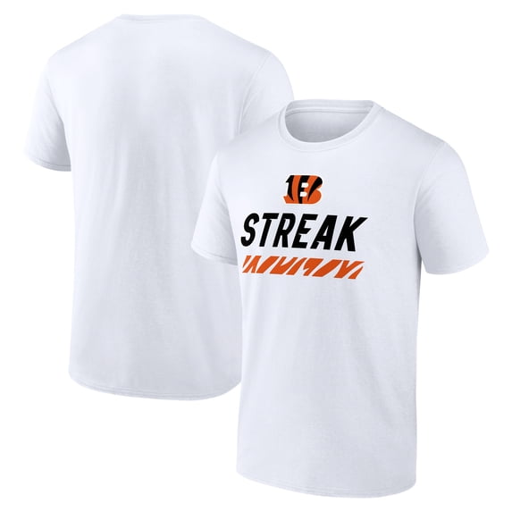 Men's White Cincinnati Bengals Streak T-Shirt