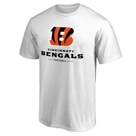 Men's White Cincinnati Bengals Team Lockup T-Shirt