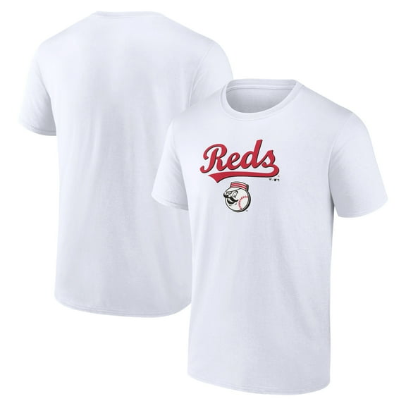 Men's White Cincinnati Reds Team Lockup T-Shirt