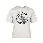 Men's "White Claw" Graphic T-Shirt - Hard SELTER Design, 100% Cotton, Crew Neck, Short Sleeve, Breathable & Comfortable for Summer Casual Wear
